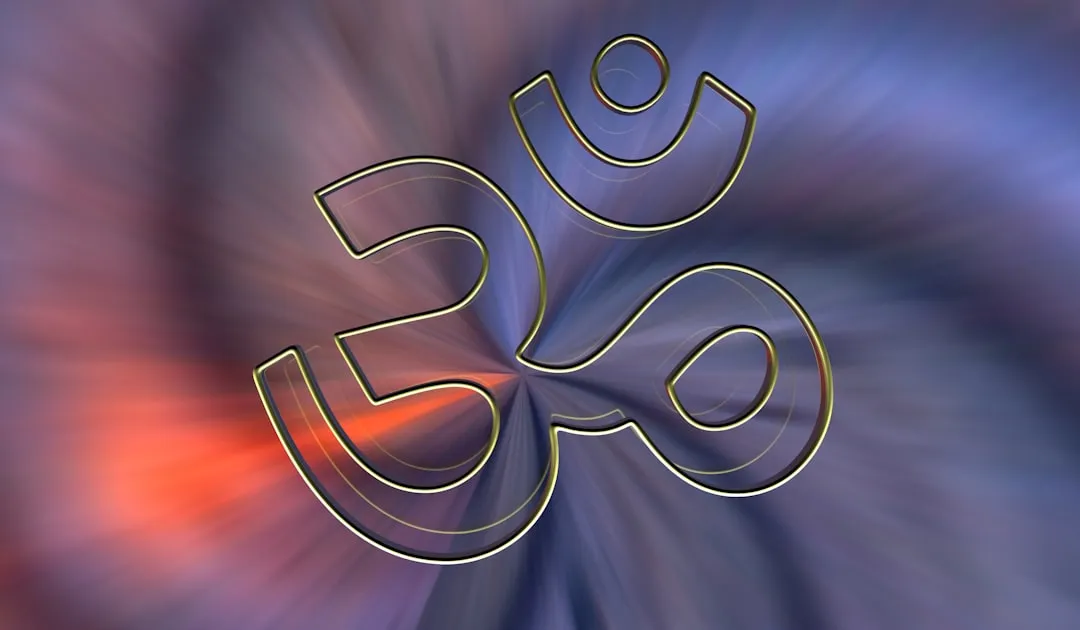 A blurry image of a person in a yoga pose