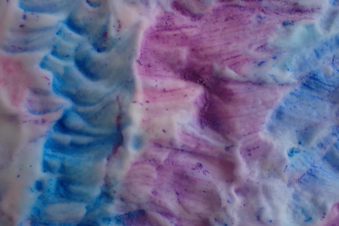 a close up of a white substance