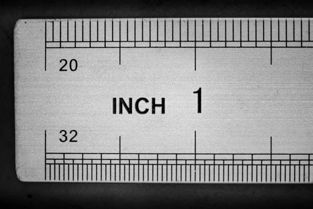 a ruler with numbers
