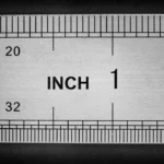 a ruler with numbers