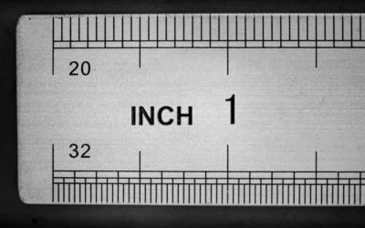 a ruler with numbers